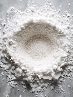 一堆白色粉末特写画面