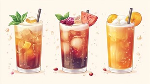 三款清爽夏日特色冰饮