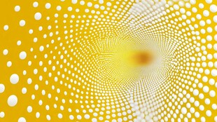 黄色波点放射状抽象背景