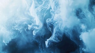 梦幻蓝白烟雾艺术纹理