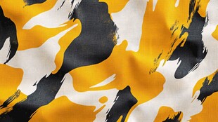 黄黑迷彩布料纹理图案