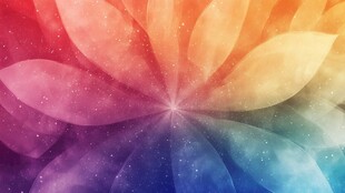 梦幻炫彩花朵背景图