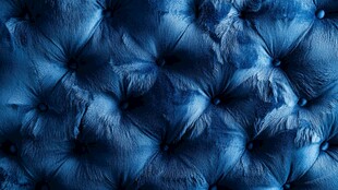 深蓝色绒面软包纹理细节