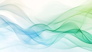 梦幻渐变飘动彩色线条