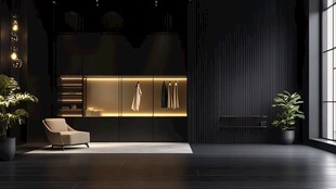 现代简约风高端衣帽间展示