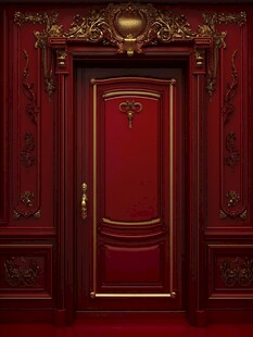 豪华红木门饰尽显高贵