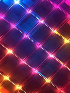 炫彩霓虹方格背景图案
