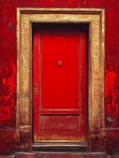 复古红门 尽显古典韵味