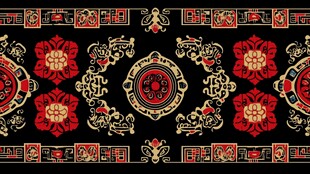 中式传统复古花纹图案