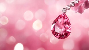 梦幻粉钻吊坠闪耀瞬间