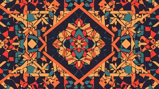 绚丽几何图案装饰艺术风格