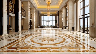 豪华大气的酒店大堂空间