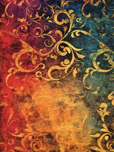 复古华丽花纹背景图案