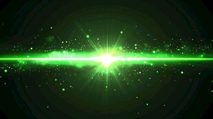 炫彩绿光特效背景画面