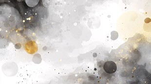 水墨金点抽象背景图