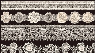 精美蕾丝花边图案集合