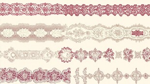 复古蕾丝花边图案集合