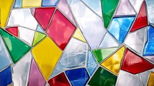 多彩马赛克玻璃拼贴图案