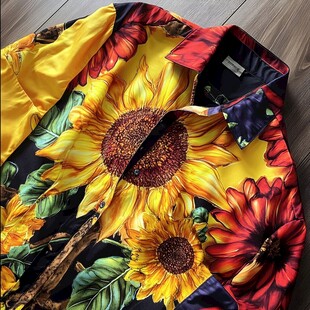 花卉印花时尚衬衫