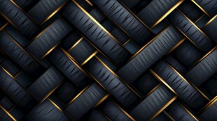 黑金交织编织纹理背景图