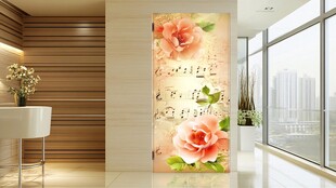 花卉音符风玄关装饰画