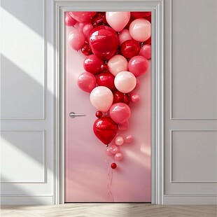 浪漫气球装点的梦幻之门