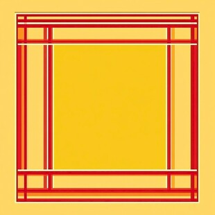 中式红色边框黄色背景图案