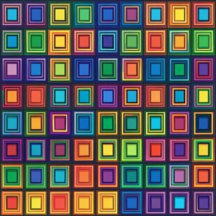 多彩方形图案背景设计