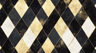 复古菱格几何瓷砖图案