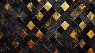 黑金方格纹理金属背景图