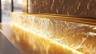 奢华大理石台面细节特写