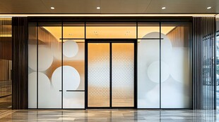 现代简约风格玻璃自动门