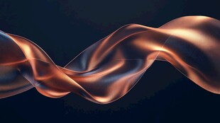 流动炫彩金属波浪线条