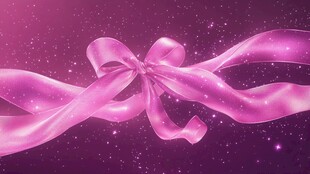 梦幻粉色蝴蝶结背景图