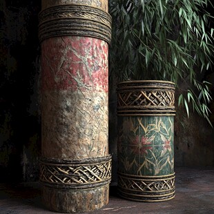 复古装饰柱 尽显神秘风情