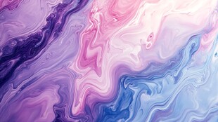 梦幻流体色彩抽象艺术画面