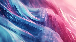 梦幻流体色彩抽象艺术画面