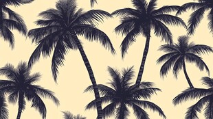 热带棕榈树图案背景