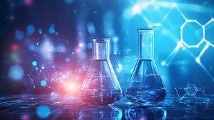 梦幻科技风的实验室玻璃器皿