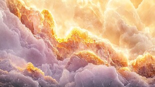 梦幻云海中的绚烂光影