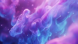 梦幻炫彩烟雾背景画面