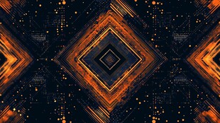 科技感对称几何图案背景