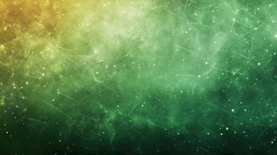 梦幻绿金渐变星空背景
