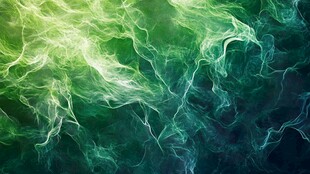 梦幻绿蓝交织烟雾纹理