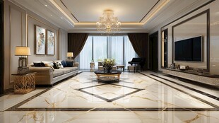 现代豪华风客厅室内设计