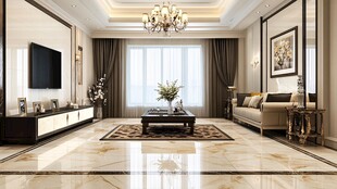 现代豪华客厅室内设计展示