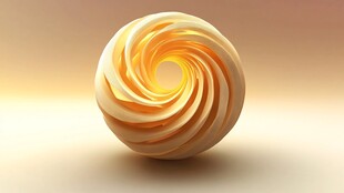 螺旋纹理的立体糖果球体