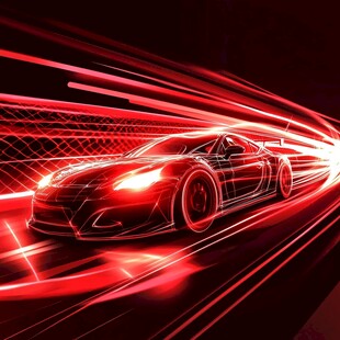 炫光疾驰跑车