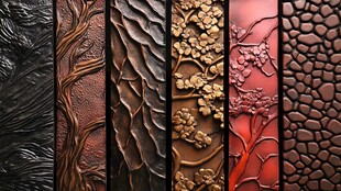 多样浮雕纹理装饰图案展示