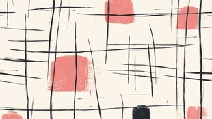 几何线条色块抽象艺术图案